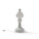 White Opaline Glass Bishop Table Lamp By Ivan Jakes For Sklarny Rapotin 1960s