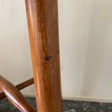 Varnished wooden stool