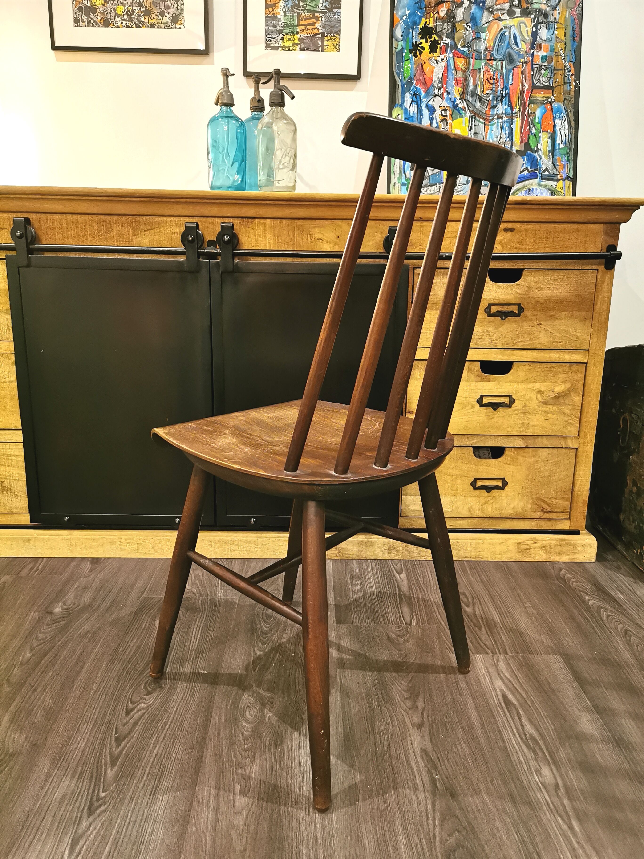 Series of 6 chairs bistro Baumann and Luterma