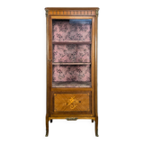 Rosewood display cabinet in Transitional style