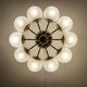 Lampe de plafond Sputnik en laiton par Kaiser Leuchten