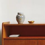 Meuble bas moderniste buffet bibliothèque vitrine  1960 / 70s