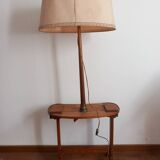 Kidney floor lamp table