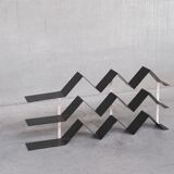 Architectural french mid-century library shelving
