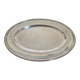 Christofle - Oval serving platter model Crossed Ribbons - in silver-plated metal