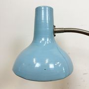 Blue Industrial Gooseneck Table Lamp, 1960s