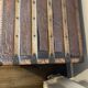 Antique travel trunk – wood and riveted fittings (period patina)