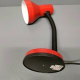 Elite - industrial style desk lamp - red lacquered metal - netherlands - 90's