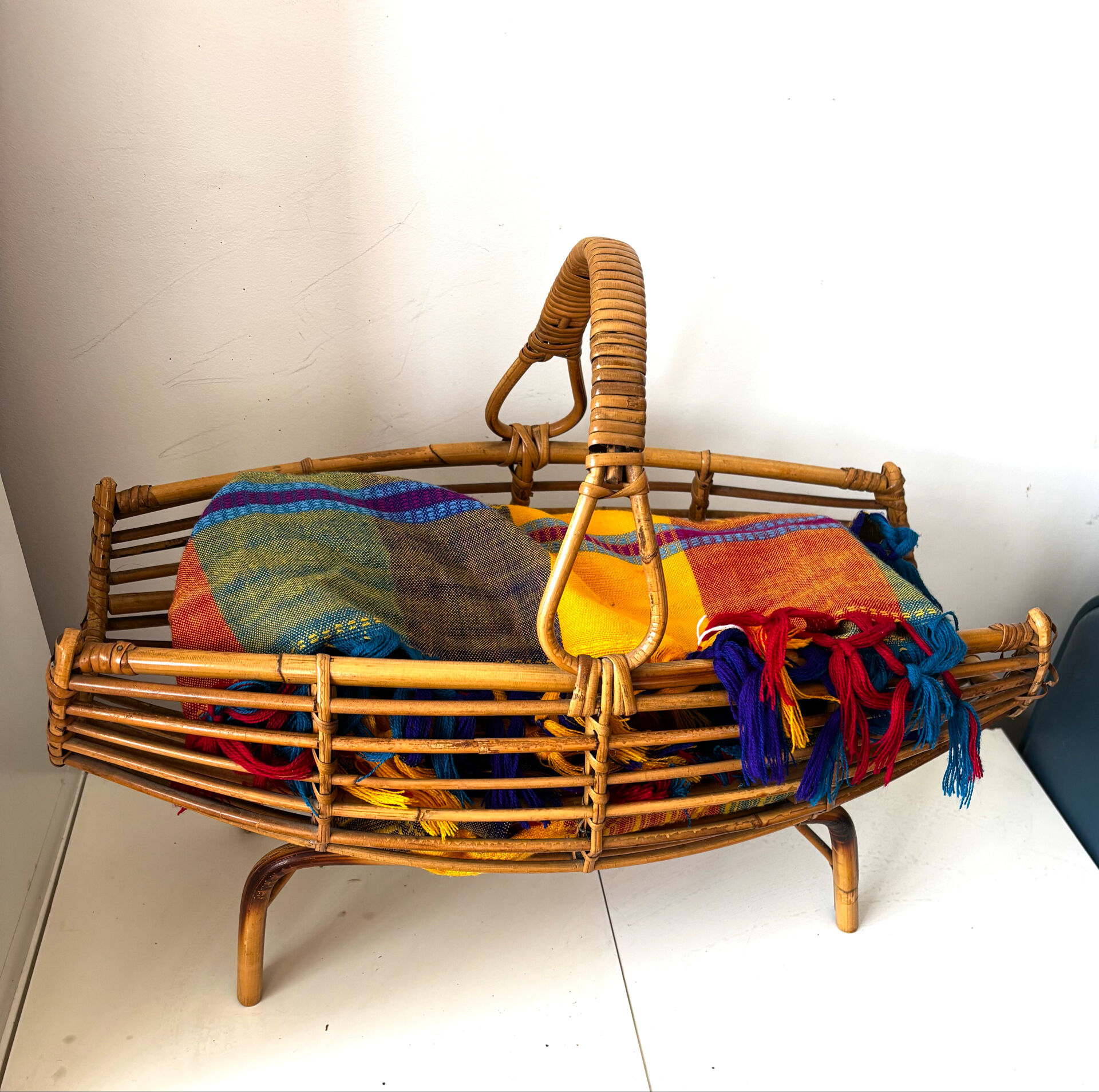 Porte revues en rotin Franco Albini 1960