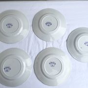Assiettes dessert Sarreguemines modèle Jardinière XIXEME