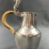 Coquemar laitière XIXe en argent massif