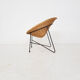 Rattan and metal lounge chair, The Netherlands 1950