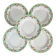 Set of 5 Sarreguemines "Maroussia" soup plates, early 20th century