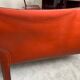 Cognac CAB Cassina 2-seater leather sofa
