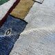 Large modern white Moroccan Beni Ouarain rug in wool.