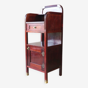 Thonet bedside table N°25000, 1912, marble and brass - Otto Wagner -