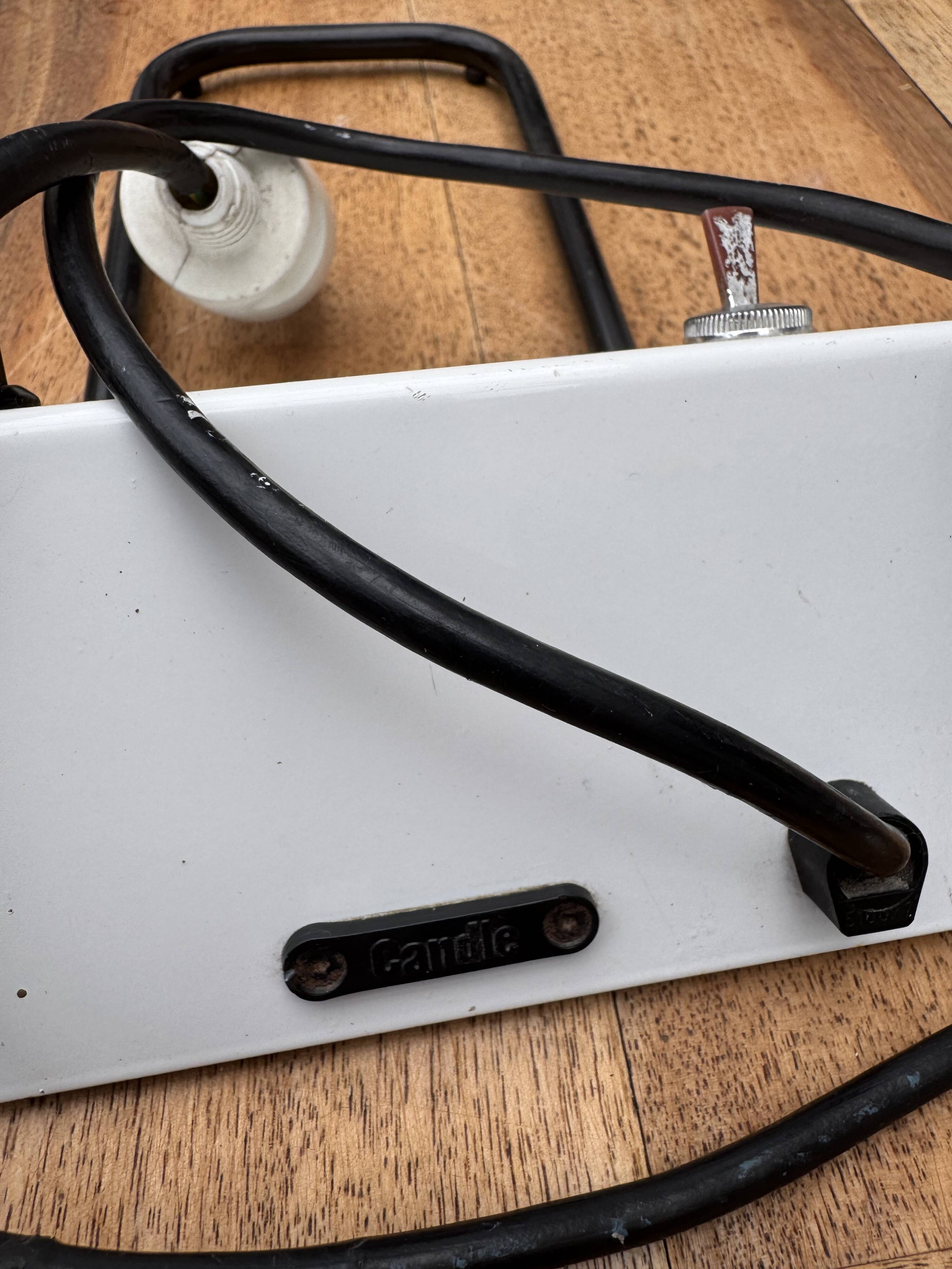 Candle desk lamp, 1980s