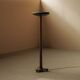 Art Deco floor lamp in mahogany and metal, 1930s