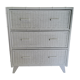 Commode rotin années 70