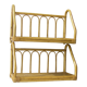 Two rattan wall shelves