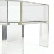 Coffee Table Design Marc Micoud Plexiglas/Lucite and Glass - 1980