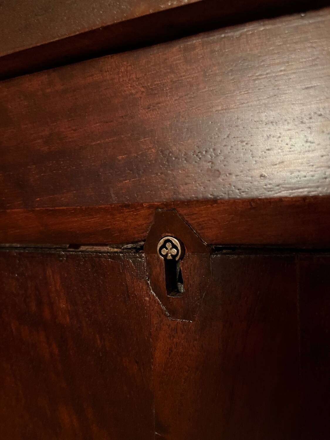 Antique drop-leaf secretary