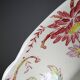 Plat de service ancien Longchamp Pâquerettes terre de fer polychrome XIXe