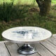 Ceramic and metal stand cake display 1930s