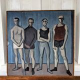 Tableau moderne non signé vers 1950