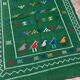 Handwoven Berber Kilim rug: Small Moroccan tribal accent rug