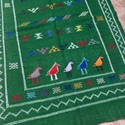 Handwoven Berber Kilim rug: Small Moroccan tribal accent rug