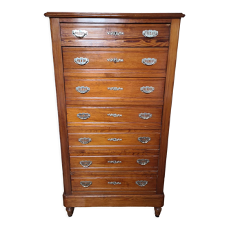 Secretary concealed in ragpicker in zebrano and marble