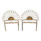 Bamboo and rattan headboard, handcrafted on the Côte d'Azur, 1960
