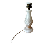 White stone lamp base