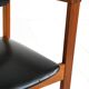 Teak and leather chairs, Denmark 1960s