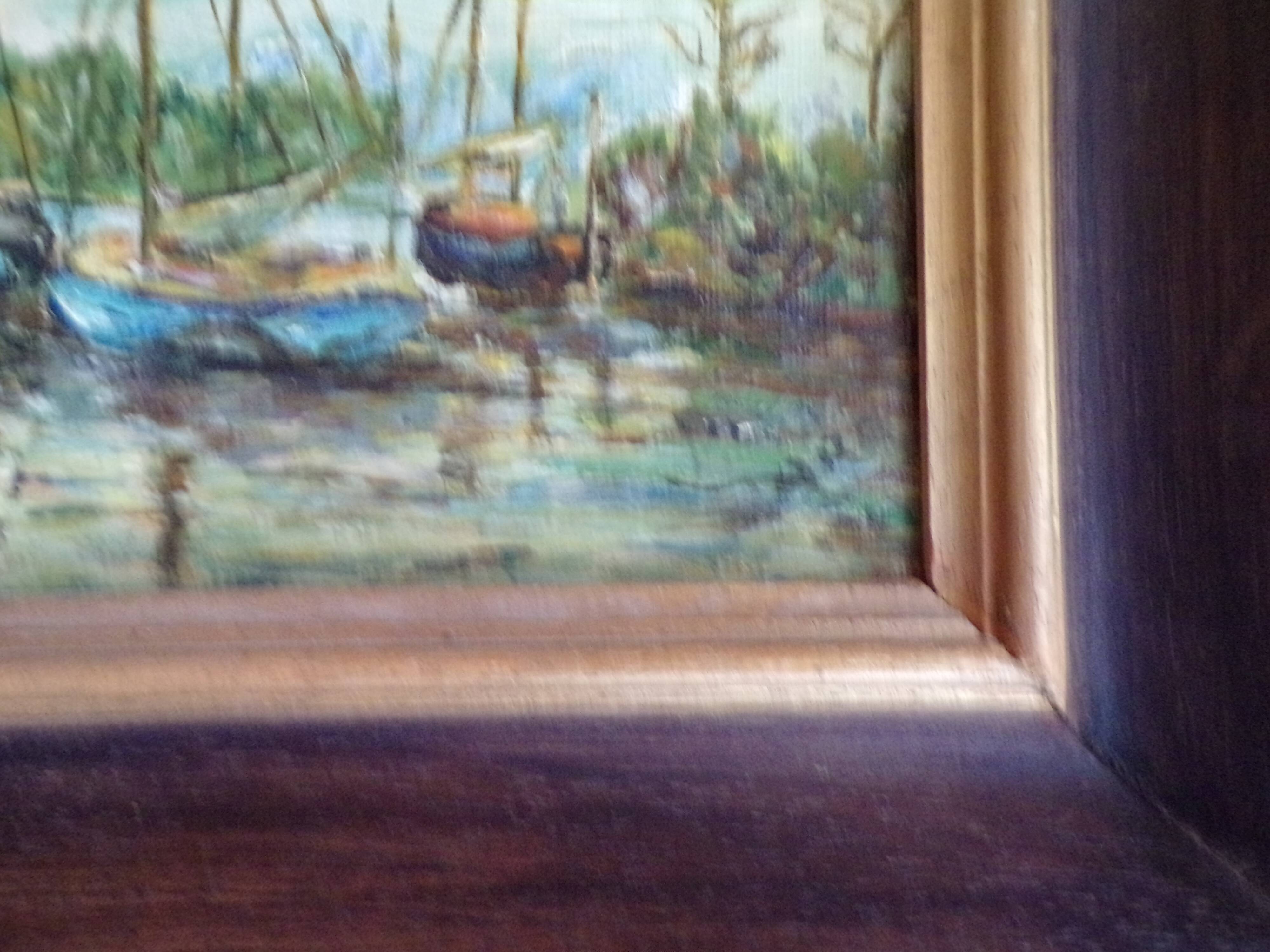 Marine landscape painting