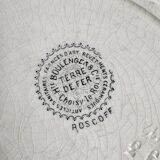 8 flat plates - Ironstone - Choisy-le-Roi