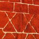 Tapis bérbere orange artisanal 200cmx300cm