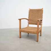 1960s Dutch cord lounge chair