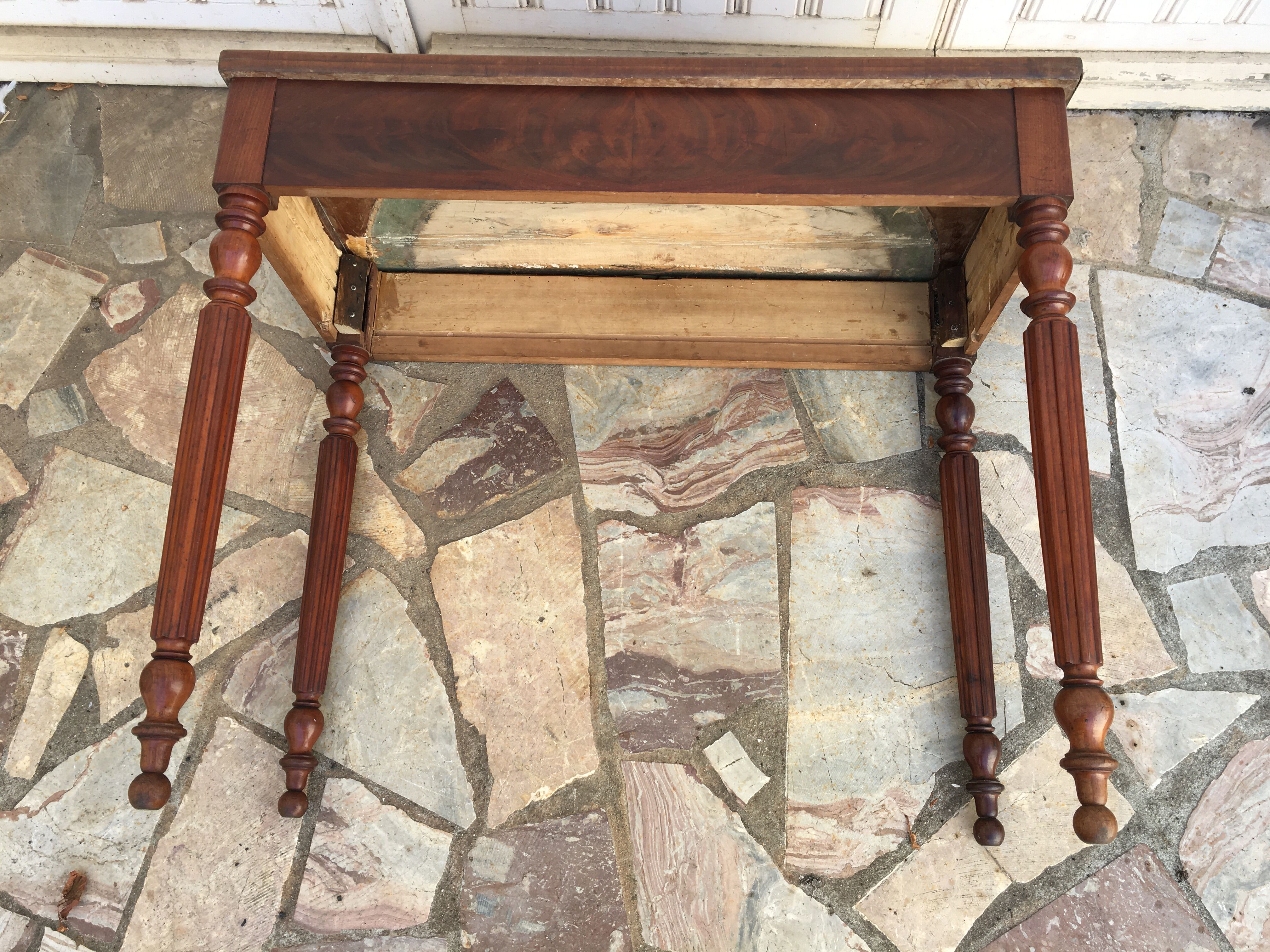 Louis Philippe console in mahogany 19th century