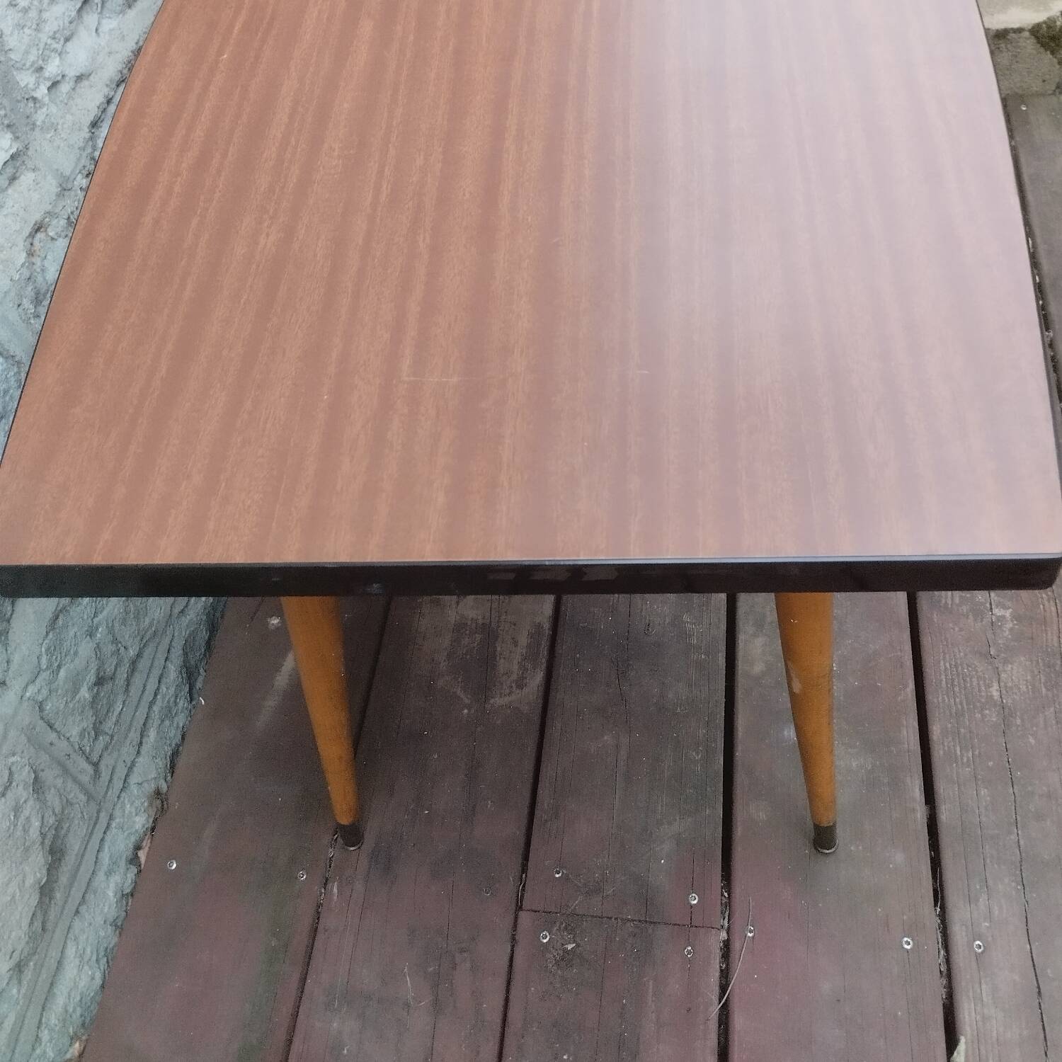 Coffee table. Compass legs. 1960s/70s