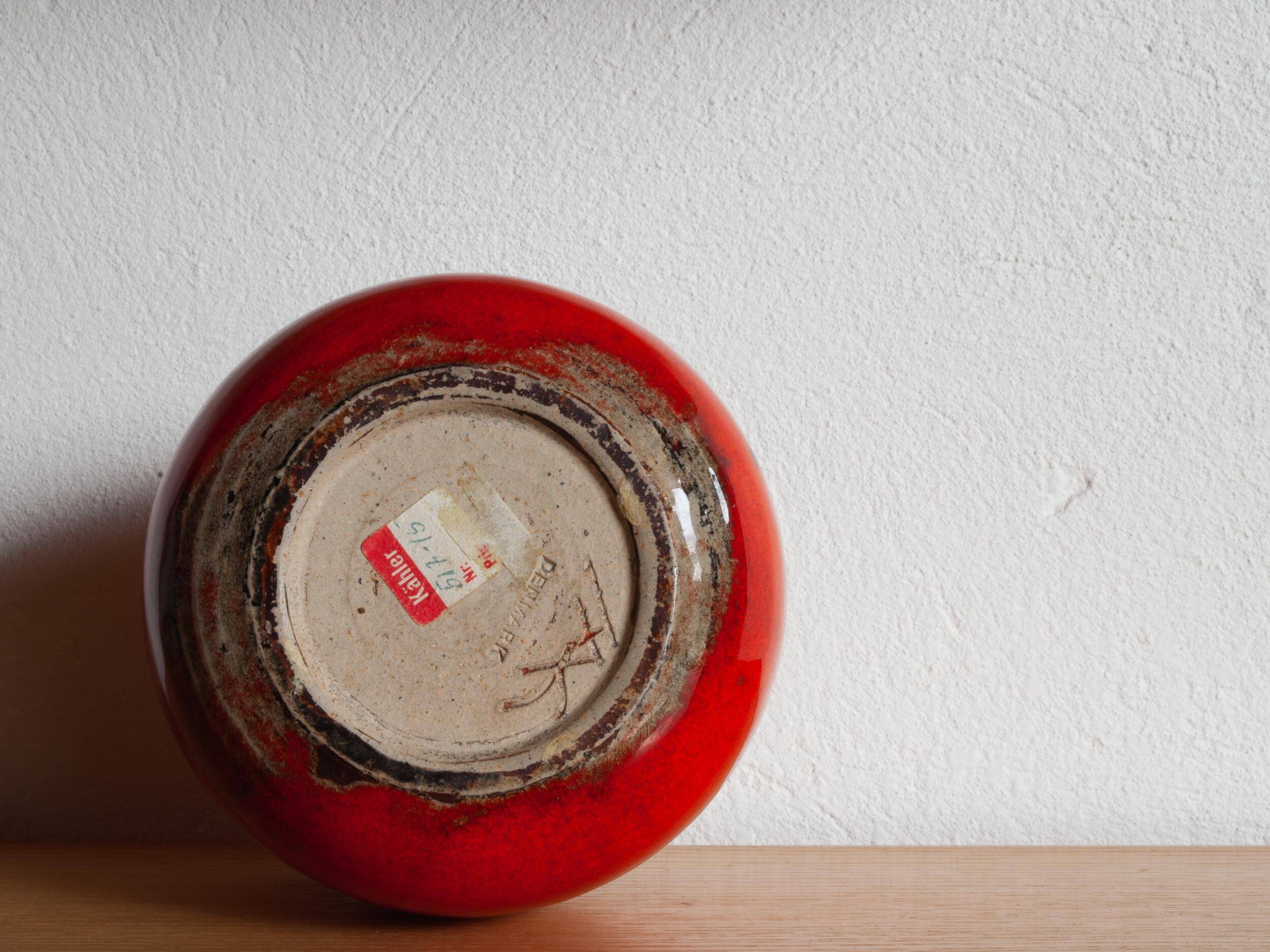 Danish ceramic vase by Niels Kähler for Hak, 1960s