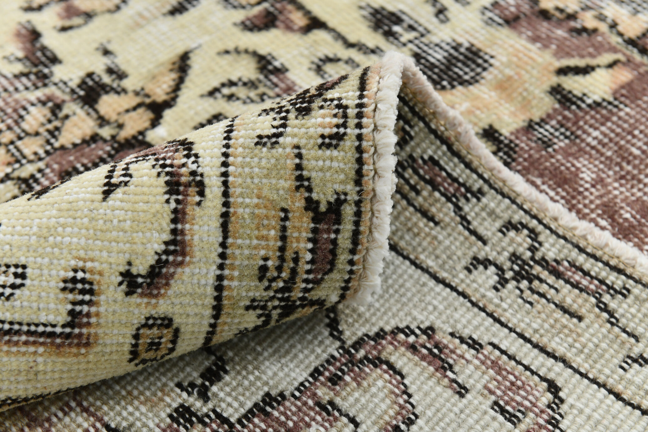 6x10 brown & beige classic antique rug, 192x299cm