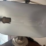 Lampe vintage 1930 Pirouett Art Déco opaline noire - 45 cm