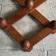 80's wooden extendable patère