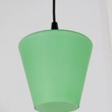 Lampe suspendue en verre vert