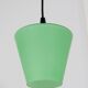 Lampe suspendue en verre vert