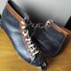 Two-tone leather ice skates from the 1960s.