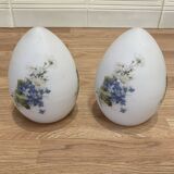 Pair of opaline lamps, 1950s design "Ben Swildens".