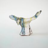 Ceramic bird sculpture, Italian design, 1970s, manufacturer: F. Ferroni